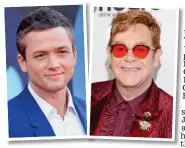  ??  ?? Hit-makers: Taron Egerton is set to play Elton John