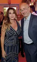  ??  ?? Paola Ferrari e Aldo Cazzullo