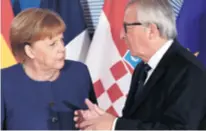  ??  ?? Zbog spasa vlade Angele Merkel, mini-summit je prošlog vikenda sazvao Jean-Claude Juncker