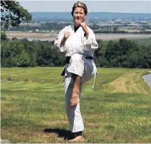  ??  ?? A passion for martial arts that saw her serve as an instructor for a while has not waned for Lisa Tanner, who plans to visit the UK for a two-day seminar with some of Europe’s best martial artists in 2020.