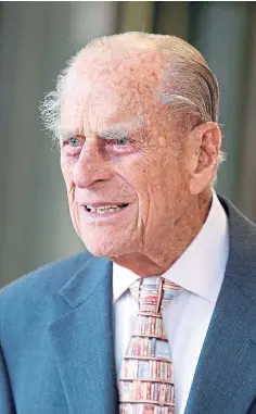  ??  ?? HOSPITAL MOVE: The Duke of Edinburgh is now being treated at St Bartholome­w’s in central London.