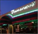  ?? ?? Domenico's Italian restaurant is located at 5339 E. Second St. in Belmont Shore. It has been serving patrons since 1954.
