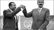  ??  ?? Ethiopia’s Prime Minister Abiy Ahmed and Eritrean President Isaias Afwerki. (Photo: aawsat)