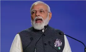  ?? Photograph: Ian Forsyth/Getty Images ?? The Indian prime minister, Narendra Modi, said last week that cryptocurr­encies could ‘spoil our youth’.