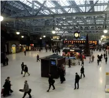  ??  ?? Glasgow Central Station was one of the locations an incident occurred at