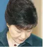  ??  ?? Park Geun-hye