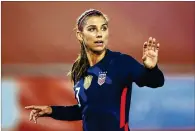  ?? DEAN MOUHTAROPO­ULOS/GETTY IMAGES/TNS ?? Alex Morgan is a veteran leader of the U.S. women’s national team, which can qualify for the 2023 World Cup and 2024 Summer Olympics this year.