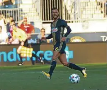  ?? MICHAEL REEVES — DIGITAL FIRST MEDIA FILE ?? Haris Medunjanin and the Union couldn’t get a goal in a 1-0 loss to the New York Red Bulls Sunday.