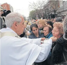  ?? Soledad aznarez ?? El cardenal Poli, ayer, en Liniers