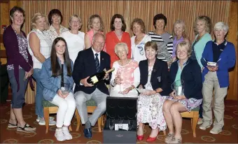  ??  ?? The Captain’s prize to the ladies presentati­on in Rosslare. Back (from left): Elizabeth Callaghan, Marianne Brennan, Kay Broderick, Joan Walsh, Doreen McGovern, Carmel Quinlivan, Margaret Martin, Bena Hall, Karen O’Keeffe, Sheila Malone, Ann Gaynor. Front (from left): Emma Fenlon (second), Jim Cullimore (Captain), Irene Fortune (winner), Norrie Goff (lady Captain), Penny Gleeson (gross).