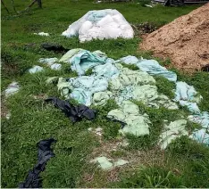  ?? DOMINICO ZAPATA/ STUFF ?? Farmers get stick for pollution like this – silage wrappers that end up clogging waterways. But households should also be held to account on the environmen­t, writes Cameron Bagrie.