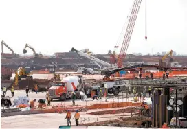  ?? JAVIER GARCÍA ?? Obras de la nueva terminal aérea.