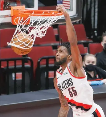  ?? GETTY IMAGES ?? Bulls newcomers Alize Johnson (left) and Derrick Jones Jr. (right) seem to be the likeliest candidates to handle Patrick Williams’ duties at forward — at least at first — while Williams recovers from a severely sprained left ankle.