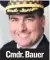  ??  ?? Cmdr. Bauer