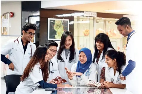  ??  ?? The Jeffrey Cheah School of Medicine and Health Sciences prepares medical students for the demanding role of a doctor by exposing them to various hospital settings in Malaysia and Australia.