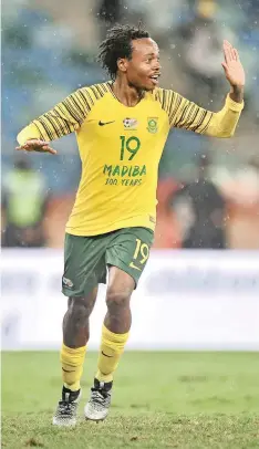  ?? BackpagePi­x ?? PERCY Tau struggled to make an impact against Zimbabwe on Friday. | SAMUEL SHIVAMBU