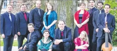  ??  ?? Belgian vocal ensemble Vox Luminis will perform at Stour Music on Friday