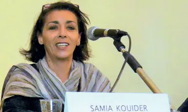 ??  ?? Ospite Samia Kouider sociologa e consulente internazio­nale per i diritti umani analizzerà il cammino delle musulmane per la parità