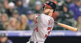  ?? RUSSELL LANSFORD/USA TODAY ?? Bryce Harper rejected a Nationals’ $300M offer.