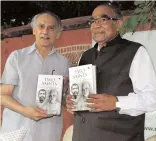  ??  ?? Writer and former minister Arun Shourie at the launch of his book