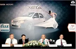  ??  ?? From left: DIMO CEO Gahanath Panditage, TATA Motors Limited Area Manager Passenger Car Internatio­nal Business Pranaw Kumar, DIMO Chairman Ranjith Pandithage, TATA Division Chief Operating Officer Vijitha Bandara