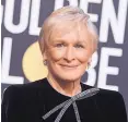  ?? JORDAN STRAUSS/INVISION/AP ?? Glenn Close arrives at the Golden Globe Awards on Sunday. She won a Golden Globe for best actress in a drama film for her role in “The Wife.”