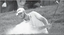  ?? ASSOCIATED PRESS ?? MATTHEW WOLFF hits from a bunker during the 3M Open golf tournament Sunday in Blaine, Minn.