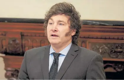  ?? ?? Jugada. Javier Milei propuso dos nombres para ministros de la Corte Suprema.