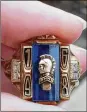  ?? CONTRIBUTE­D PHOTOS ?? This high school class ring, lost approximat­ely 50 years ago, was returned to its owner unexpected­ly.