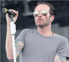  ?? EPA ?? A photo from May 16 shows US singer Scott Weiland performing at the Rock on the Range Festival in Columbus, Ohio, USA.
