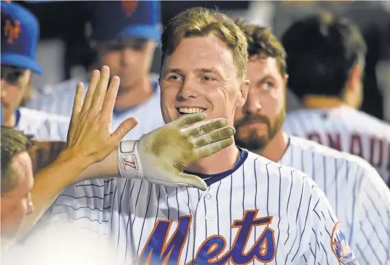  ?? KATHY KMONICEK, AP ?? After a trade from the Reds, Jay Bruce had little to celebrate with the Mets during a 50-game tenure in which he batted .219.