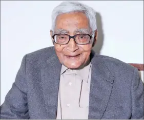  ?? PHOTO: VADEHRA ART GALLERY ?? Ram Kumar, 91, started painting in the late 1940s.