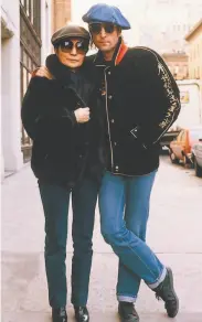  ?? Bob Gruen 1980 ?? John Lennon and Yoko Ono leave a recording session in 1980. Lennon was shot two days later.