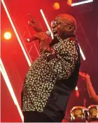  ?? Picture: Bheki Radebe/African News Agency/ANA ?? SINGING OUT: Music legend Tshepo Tshola pays tribute to late jazz legend Hugh Masekela.