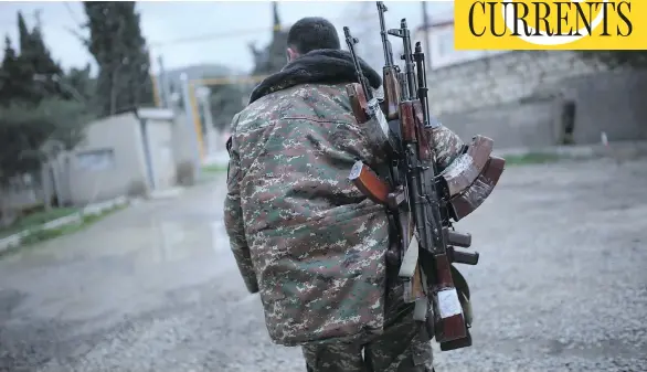  ?? VAHAN STEPANYAN / AFP / GETTY IMAGES ?? The fight for territory in the region of Nagorno-Karabakh is the latest example of one of the many “frozen” post-Soviet conflicts becoming unfrozen, Matthew Fisher writes.