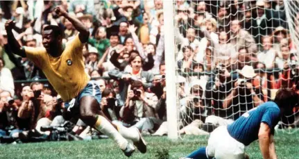  ??  ?? History of Football will feature some of the best matches ever played at the World Cup, including the 1970 final game between Pele’s Brazil and Italy.