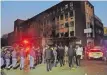  ?? ITUMELENG ENGLISH Independen­t Newspapers ?? USINDISO shelter for Women and Children, the building that was gutted by fire and left over 70 people dead and more than 43 injured. |