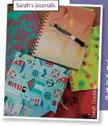  ??  ?? Sarah’s journals. . d r o f ck o r C h a r S