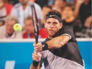  ?? Rex Features ?? Juan Martin del Potro was the 2011 Delray Beach champion and a semi-finalist the past two years. He lost 6-7, 6-4, 5-7 to Tiafoe.