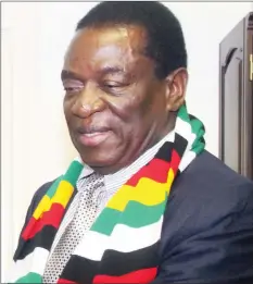  ??  ?? President Mnangagwa