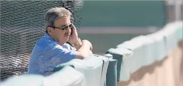  ?? Wally Skalij Los Angeles Times ?? NED COLLETTI, seen in 2011 when he was the Dodgers’ GM, judges players by statistics — and by character.