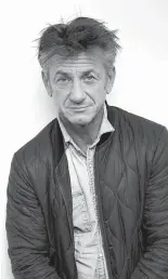  ?? Associated Press ?? ■ Author-activist Sean Penn poses for a portrait in New York to promote his novel "Bob Honey Who Just Do Stuff."