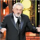  ??  ?? Robert De Niro.