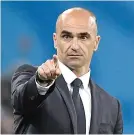  ??  ?? Belgium’s coach Roberto Martinez