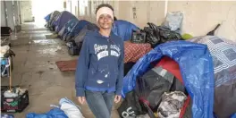  ?? | MARK BROWN/SUN-TIMES ?? Tonya Moore, who has been living under the Wilson Avenue viaduct, thinks the city is serious about its promise to find housing for 75 homeless people.