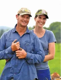  ??  ?? ABOVE RIGHT: Candice (right) and Coenraad de Jongh own a Jersey herd of 650 in- milk cows.