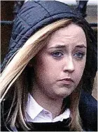  ??  ?? Jailed: Katie Allan at court