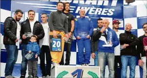  ?? (Photo DR) ?? Les vainqueurs de l’épreuve d’endurance sur le podium de Speedkart.