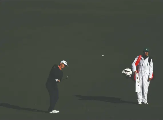  ?? MADDIE MEYER/GETTY IMAGES ?? Mike Weir of Canada plays at Hole 2 during the second round of the 2024 Masters Tournament at Augusta National Golf Club on Friday, in Georgia.