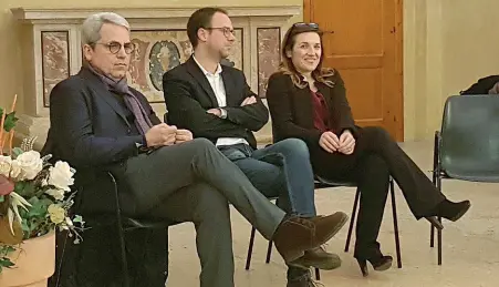  ??  ?? Rieletti Pd Da sinistra, Gianni Dal Moro, Diego Zardini (non ancora sicuro al 100%) e Alessia Rotta, eletta in Toscana